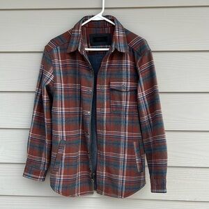 Plaid Button-Up/zipper Dakota Grizzly shacket